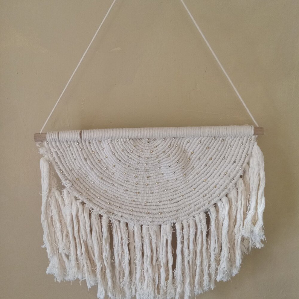 Woven wall hanging